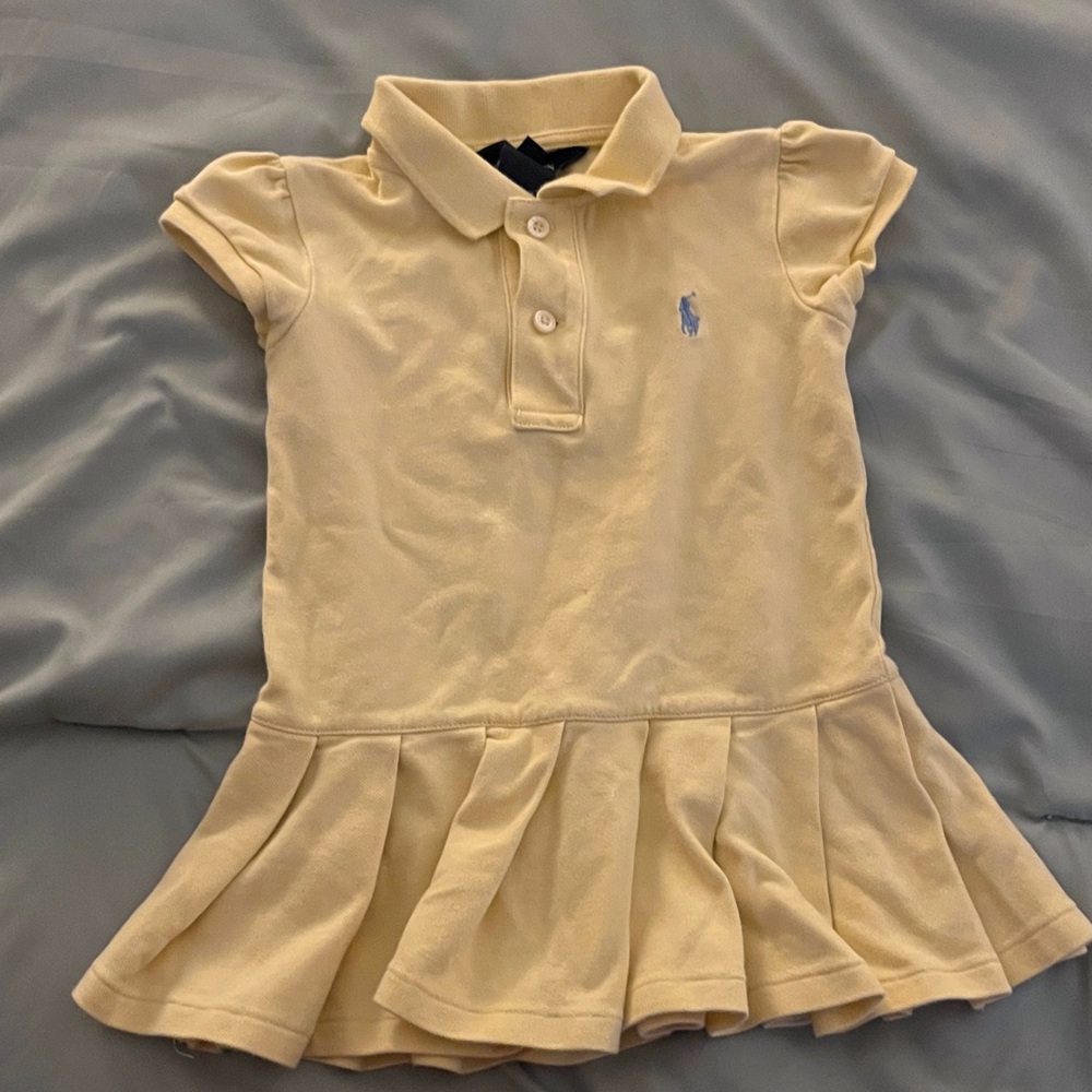 Polo by Ralph Lauren Light Yellow Kids Polo Dress